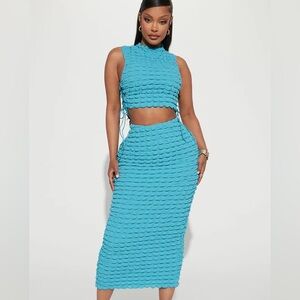 Fashion nova two piece bubble set